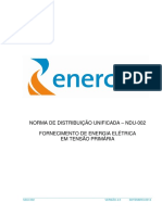 Ndu-002 - Fornecimento de Energia Elétrica Em Tensão Primária