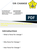 Force For Change: Dept of Mechanical Engineering, Syiah Kuala University