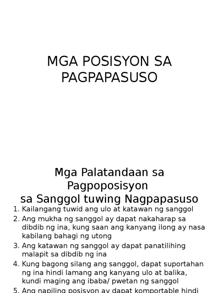 Breastfeeding-Positions - Module 4 | PDF