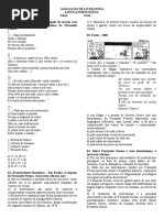 Prova Sobre Fernando Pessoa