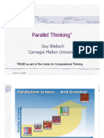Parallel Thinking: Guy Blelloch Carnegie Mellon University