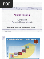 Parallel Thinking: Guy Blelloch Carnegie Mellon University