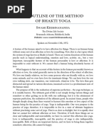 An Outline of the Method of Bhakti Yoga