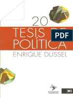 Dussel Enrique - 20 Tesis de Politica