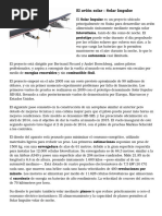 Texto Expositivo Ejemplo Solar Impulse