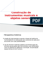 Construção instrumentos música