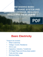 Understanding Basic Electrical-Phase System and Different Fittings, Required Tools and Their Usage