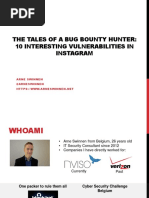 Download 10 Interesting Vulnerabilities in Instagram Arne Swinnen by   SN304449793 doc pdf