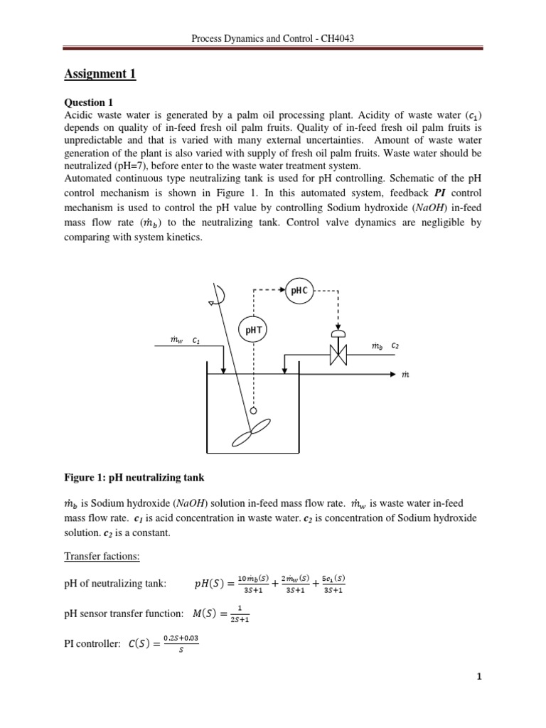 Process Dynamics and Controlling - Tutorial | PDF | Science ...