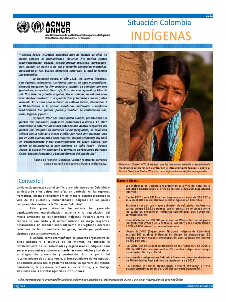 Situacion Colombia - Pueblos Indigenas 2012 | PDF | Gente indígena ...