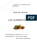 Feria de Ciencias Los Alimentos de ISOLINA