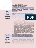 Analisis El Desarrollo de La Práctica Reflexiva Sobre El Quehacer Docente PDF