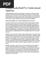 Using Basketball To Understand Options