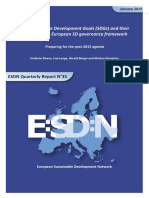 2015-January-The Sustainable Development Goals (SDGs) and Their Impact on the European SD Governance Framework