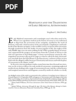 Mccluskey2011 Martianus and The Traditions of Early Medieval Astronomies