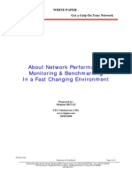 White Paper-About Network Performance Monitoring and Benchmarking