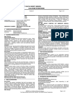 MSDS Calcium Hidroxide