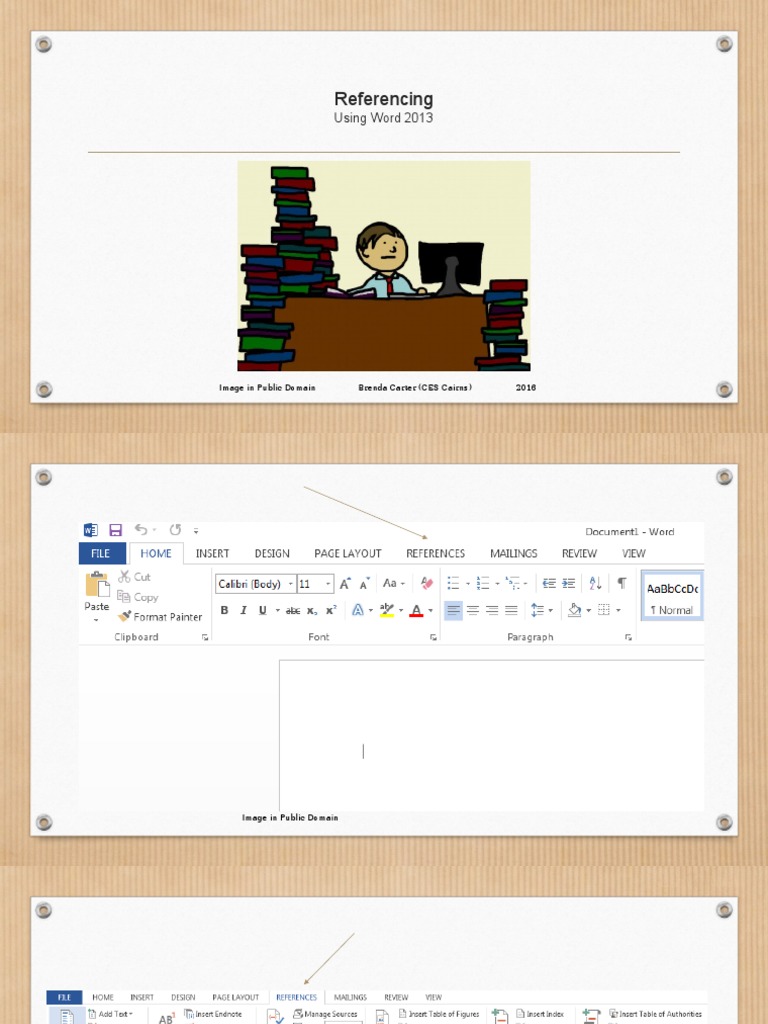 Referencing Guide for Word 2013 | PDF | Art