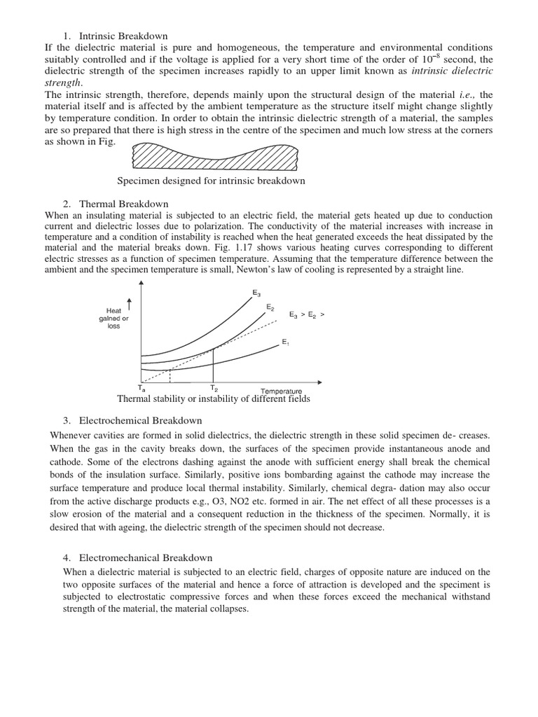 Intrinsic Breakdown | PDF | Dielectric | Electrical Breakdown