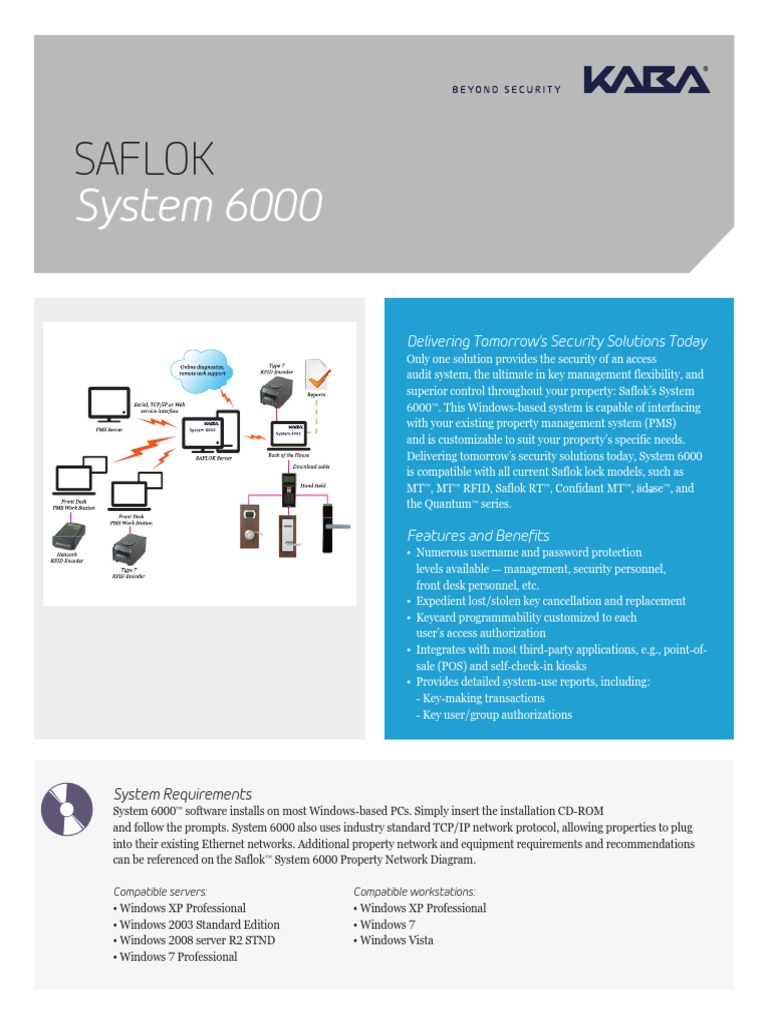Saflok System 6000 Fact Sheet 3 | Download Free PDF | Radio Frequency ...