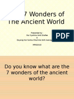 Presentation1 - The 7 Wonders of The Ancient World