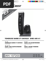 Download Documentation Tondeuse  cheveux Lidl by Luc Boudal SN304562151 doc pdf