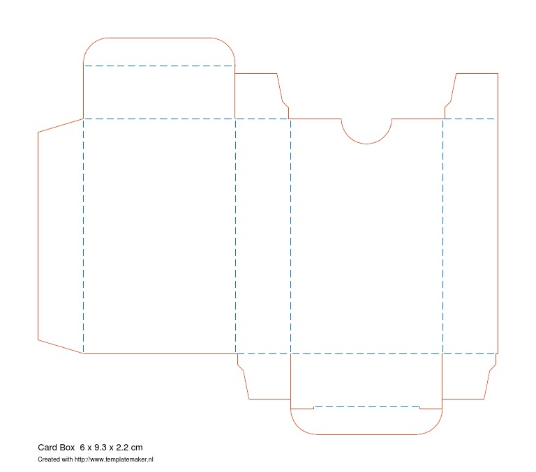 Template Cardbox 6 X 9.3 X 2.2 CM | PDF | Home & Garden