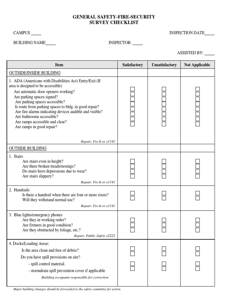 Master Inspection Form | Download Free PDF | Stairs | Building Engineering