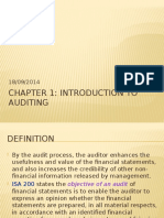 Chapter 1: Introduction To Auditing