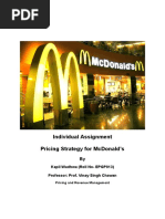 Individual Assignment Pricing Strategy For Mcdonald'S