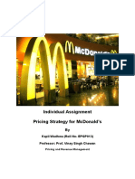Individual Assignment Pricing Strategy For Mcdonald'S