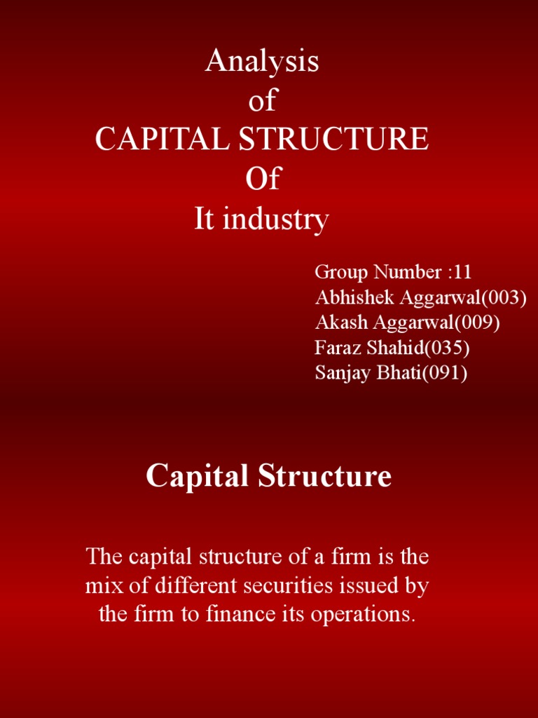 IT Capital Structure Analysis | PDF | Cost Of Capital | Debt
