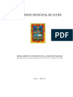 Reglamento Interno Municipal Sucre