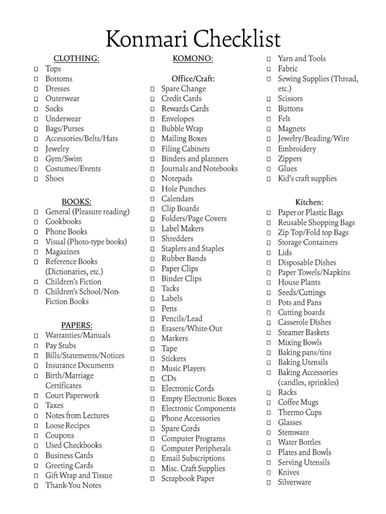 konmari-checklist-pdf
