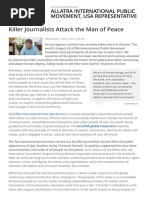 Download Killer Journalists Attack the Man of Peace by ALLATRA SN304615541 doc pdf