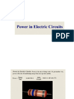 Power in Electric Circuits