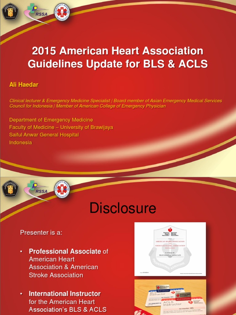 2015 AHA BLS & ACLS Guidelines Update | PDF | Cardiopulmonary ...
