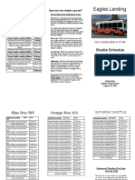 UTSW Shuttle Schedule | PDF | Land Transport | Transport
