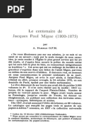Hamman1974 Le Centenaire de Jacques Paul Migne (1800-1875)