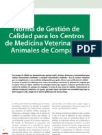 CV - 38 - Norma de Gestión de Calidad para Los Centros de Medicina Veterinaria de Animales de Compañía