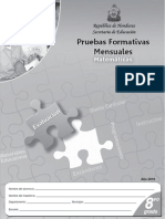 Prueba Formativa 8º Matemáticas (2010)