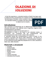 Titolazione Di Soluzioni