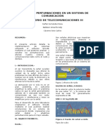 Simular Las Perturbaciones en Un Sistema de Comunicación