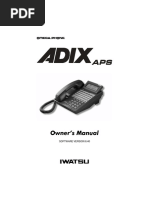 Iwatsu ADIX APS v6-4 Owners Manual