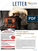 Ground Support Considerations For Deep Caving