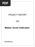 Project Report ON: Water Level Indicator