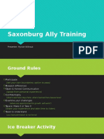 saxonburg ally training