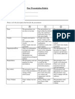 Raharja Presentation Rubric