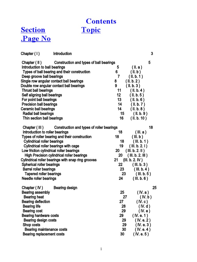 Types and Design of Bearings | PDF | Bearing (Mechanical) | Mechanical ...