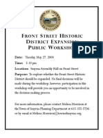 Historic District Expansion Workshop